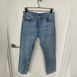 Djerf Avenue Relaxed Jeans - Washed Blue - Size 29